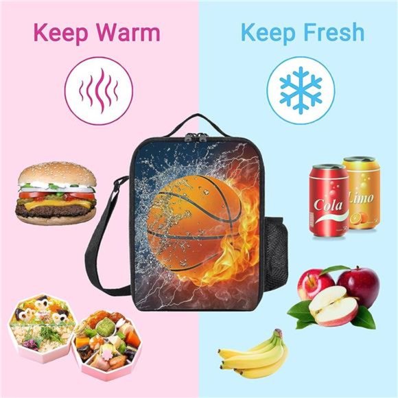 Children Lunch Box for girls boys Cooler Tote Bag Beach/Picnic - Picture 3 of 6